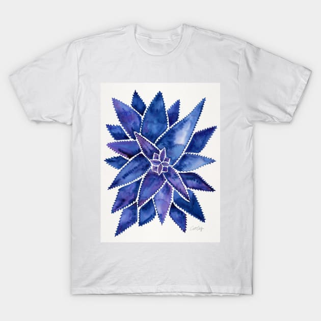 Navy Aloe Vera T-Shirt by CatCoq